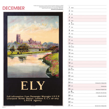 East Anglia Poster Art NRM Wiro Wall Calendar 2027
