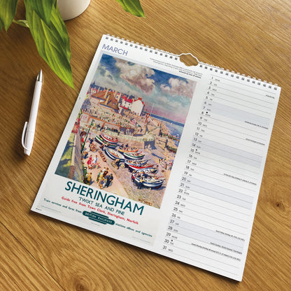 East Anglia Poster Art NRM Wiro Wall Calendar 2027
