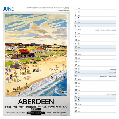 Scotland Poster Art NRM Wiro Wall Calendar 2027