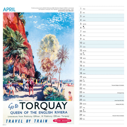 West Country Poster Art NRM Wiro Wall Calendar 2027