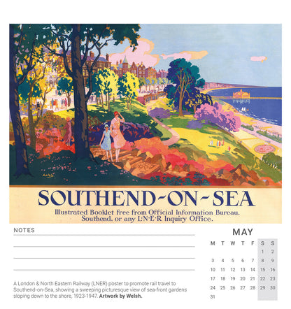 Vintage Posters NRM Easel Calendar 2027