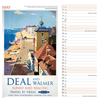 Britain By Rail NRM Wiro Wall Calendar 2027