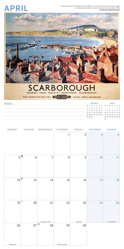 Railway Poster Art NRM Wall Calendar 2027