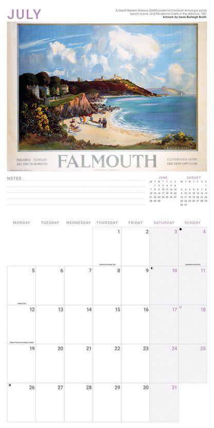 Railway Poster Art NRM Wall Calendar 2027