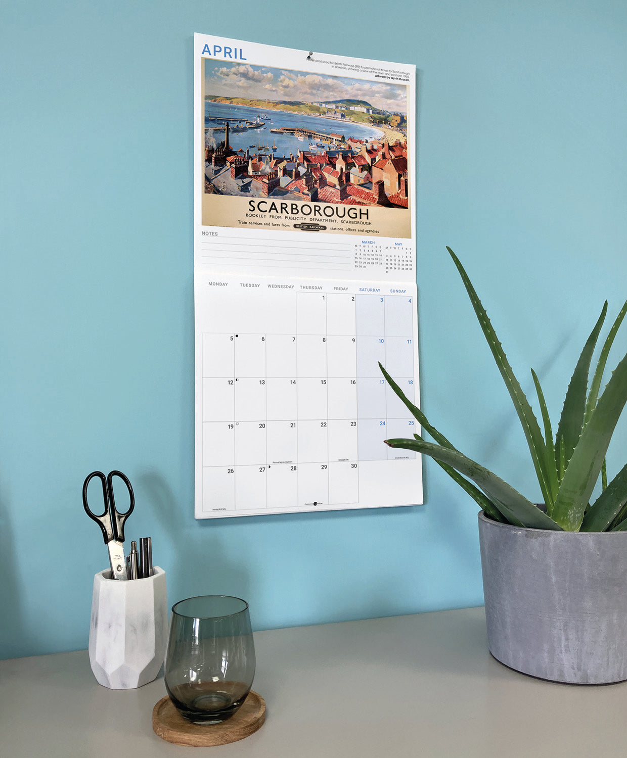 Railway Poster Art NRM Wall Calendar 2027