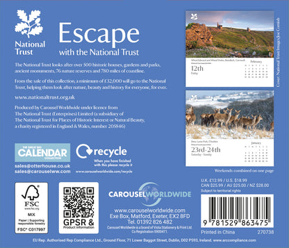 National Trust, Escape Box Calendar 2027
