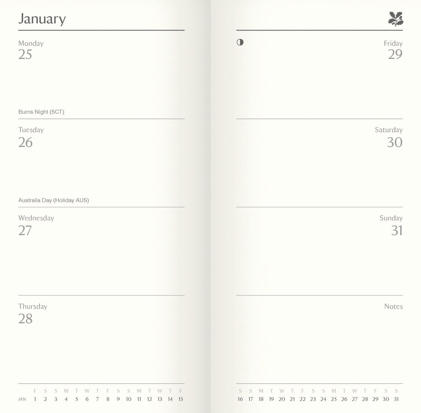 National Trust Slim Diary 2027