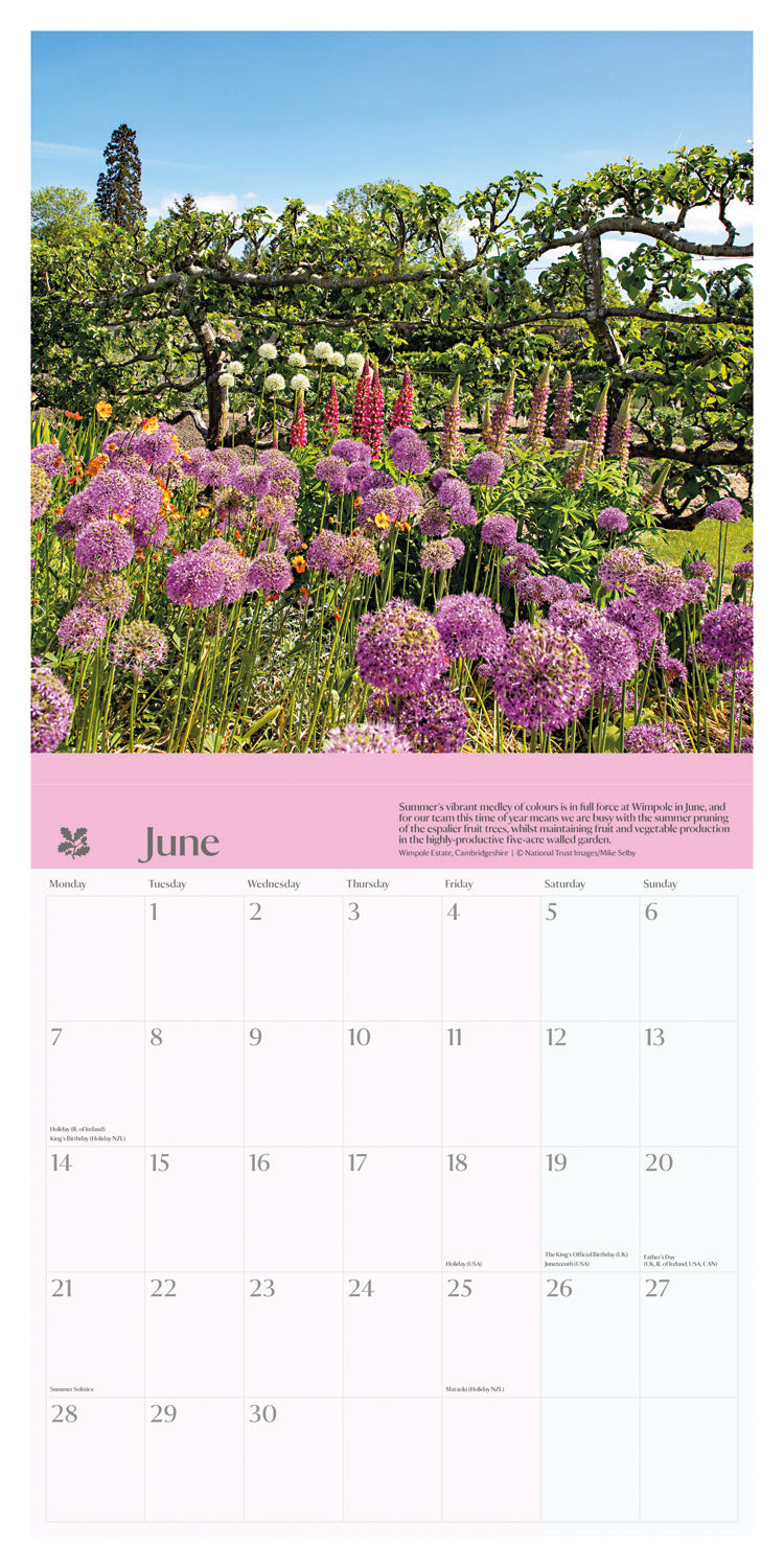 Seasons National Trust Wall Calendar 2027