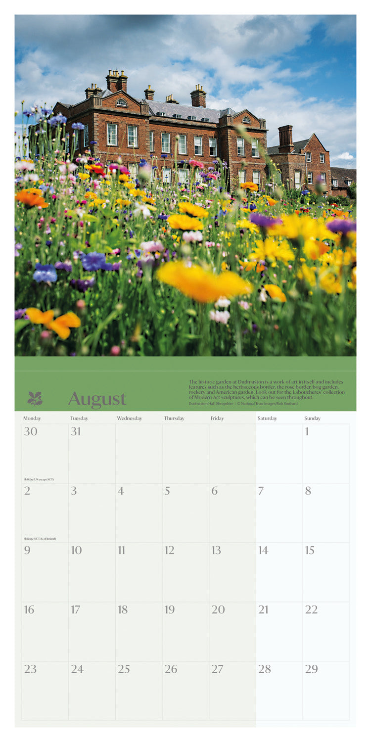 Gardens National Trust Wall Calendar 2027