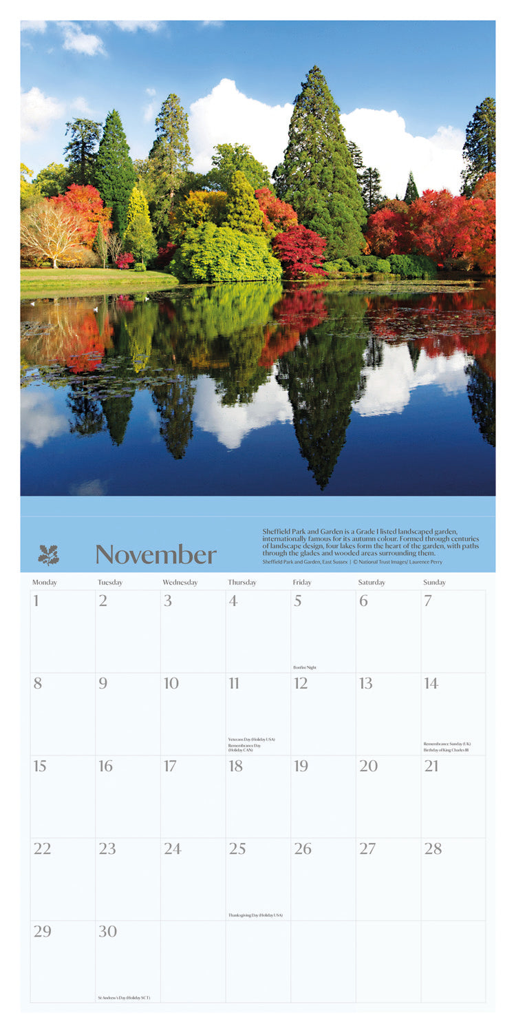 Gardens National Trust Wall Calendar 2027