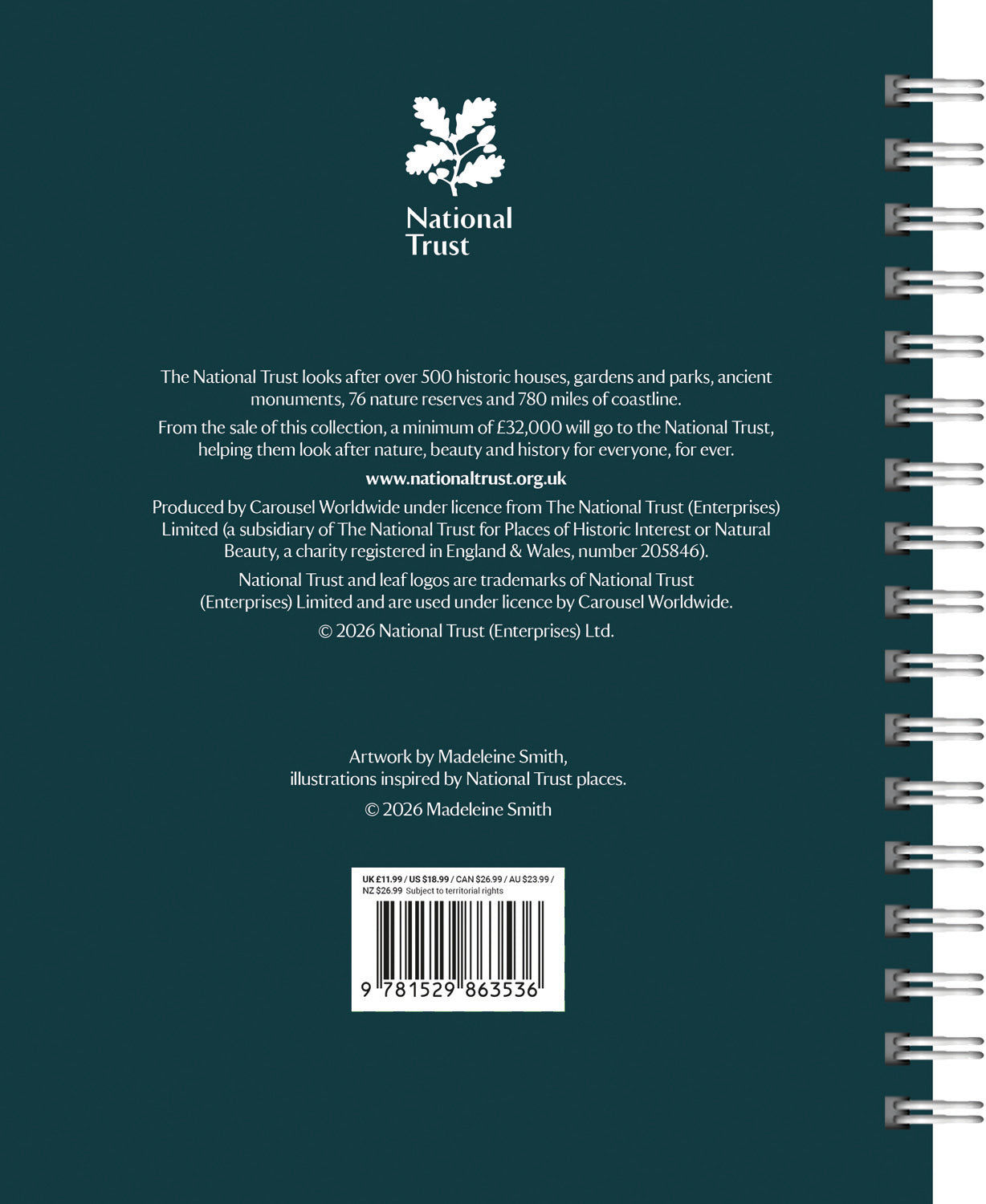 National Trust Illustrated Deluxe Diary 2027