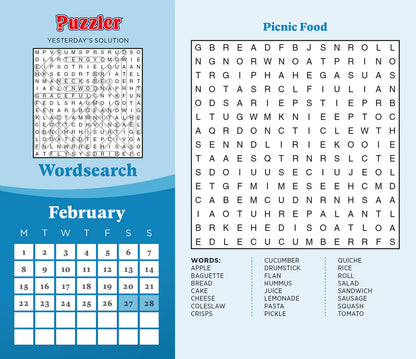 Word Search, Puzzler Box Calendar 2027