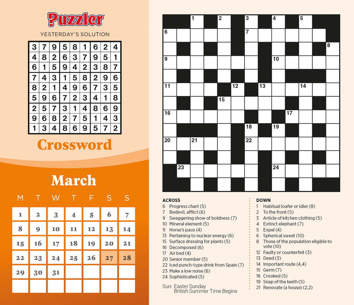 Mind Games, Puzzler Box Calendar 2027