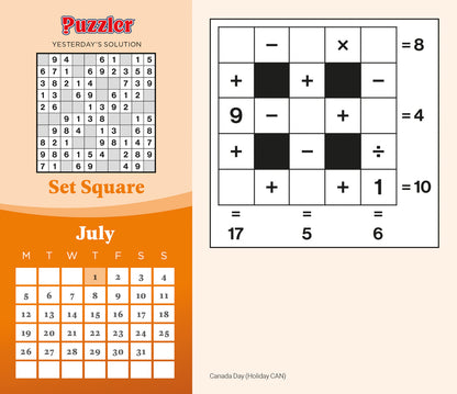 Mind Games, Puzzler Box Calendar 2027