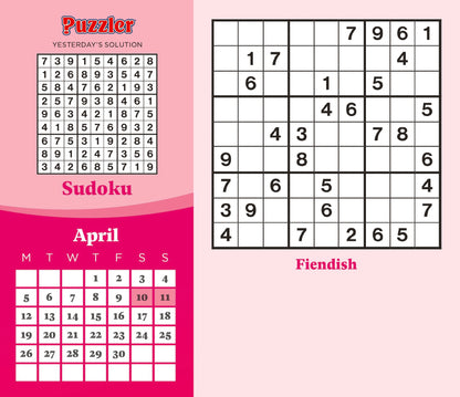 Sudoku, Puzzler Box Calendar 2027