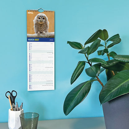 British Wildlife RSPCA Slim Calendar 2027