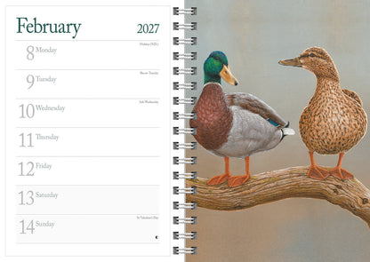 British Wildlife in Art by Robert Fuller Deluxe Diary 2027