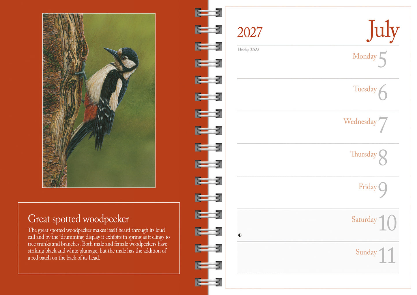 British Wildlife in Art by Robert Fuller Deluxe Diary 2027