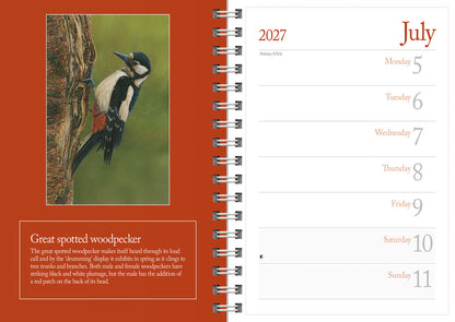 British Wildlife in Art by Robert Fuller Deluxe Diary 2027