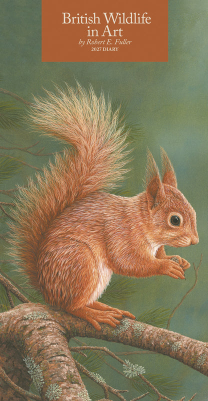 British Wildlife in Art by Robert Fuller Slim Diary 2027