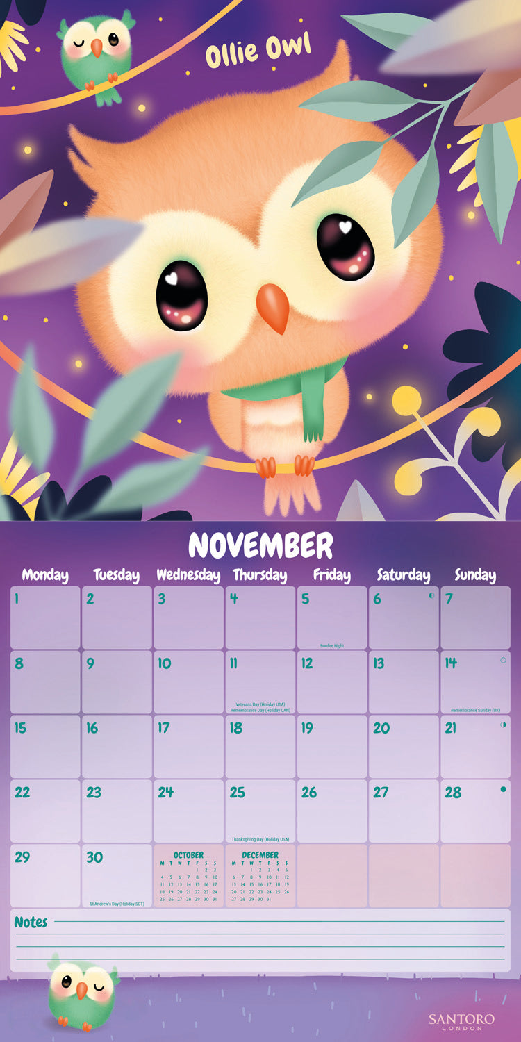 Bango Berry Wall Calendar 2027