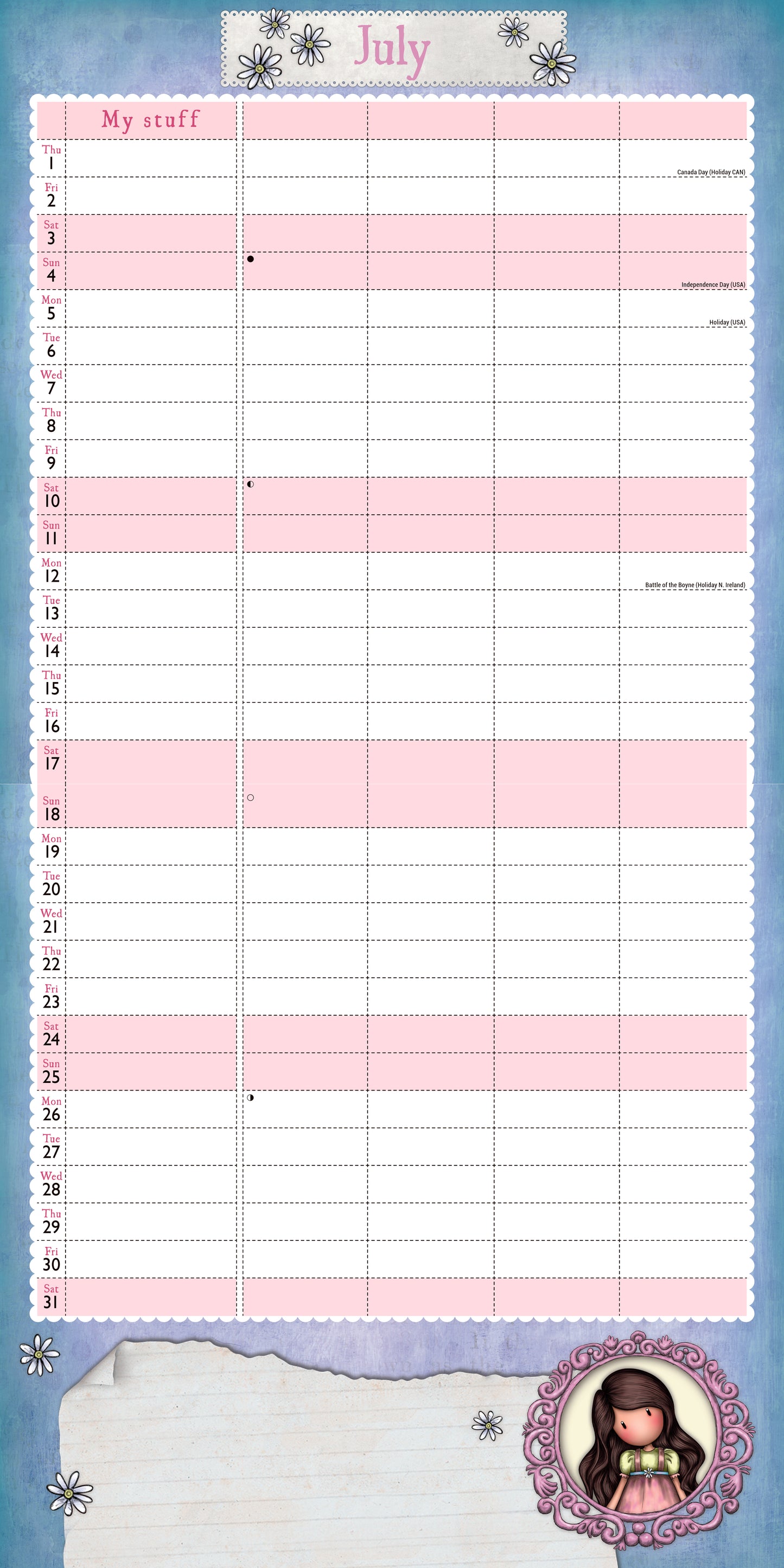 Gorjuss Planner Wall Calendar 2027
