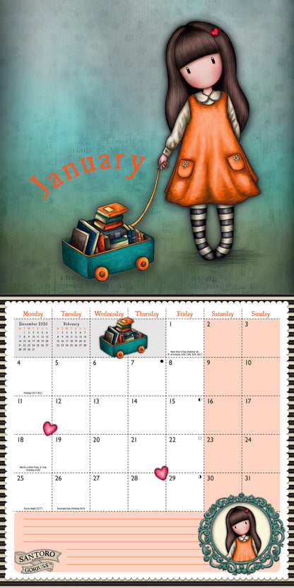 Gorjuss Wall Calendar 2027