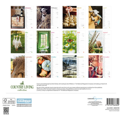 Country Living Wiro Wall Calendar 2027