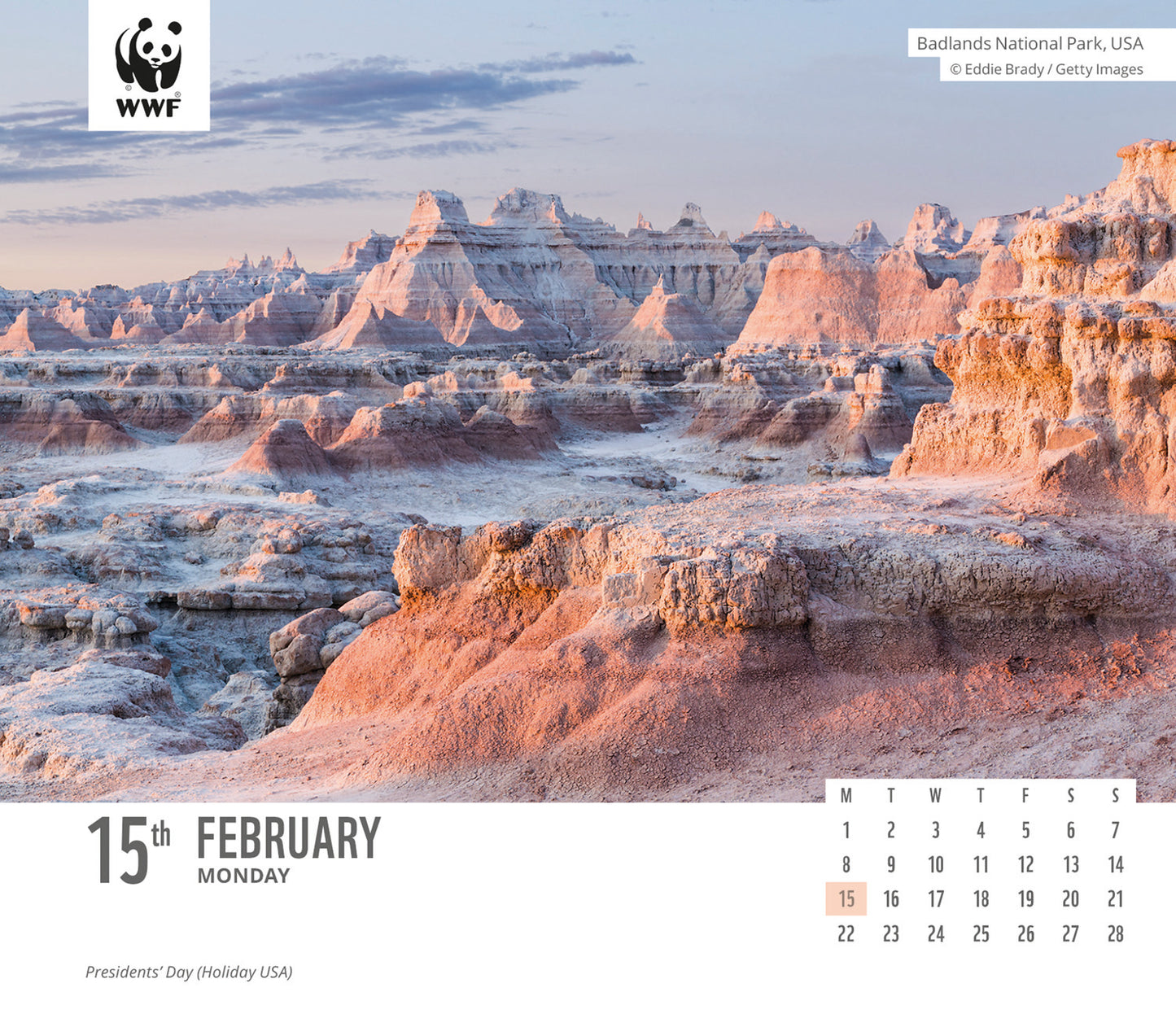 Natural World WWF Box Calendar 2027