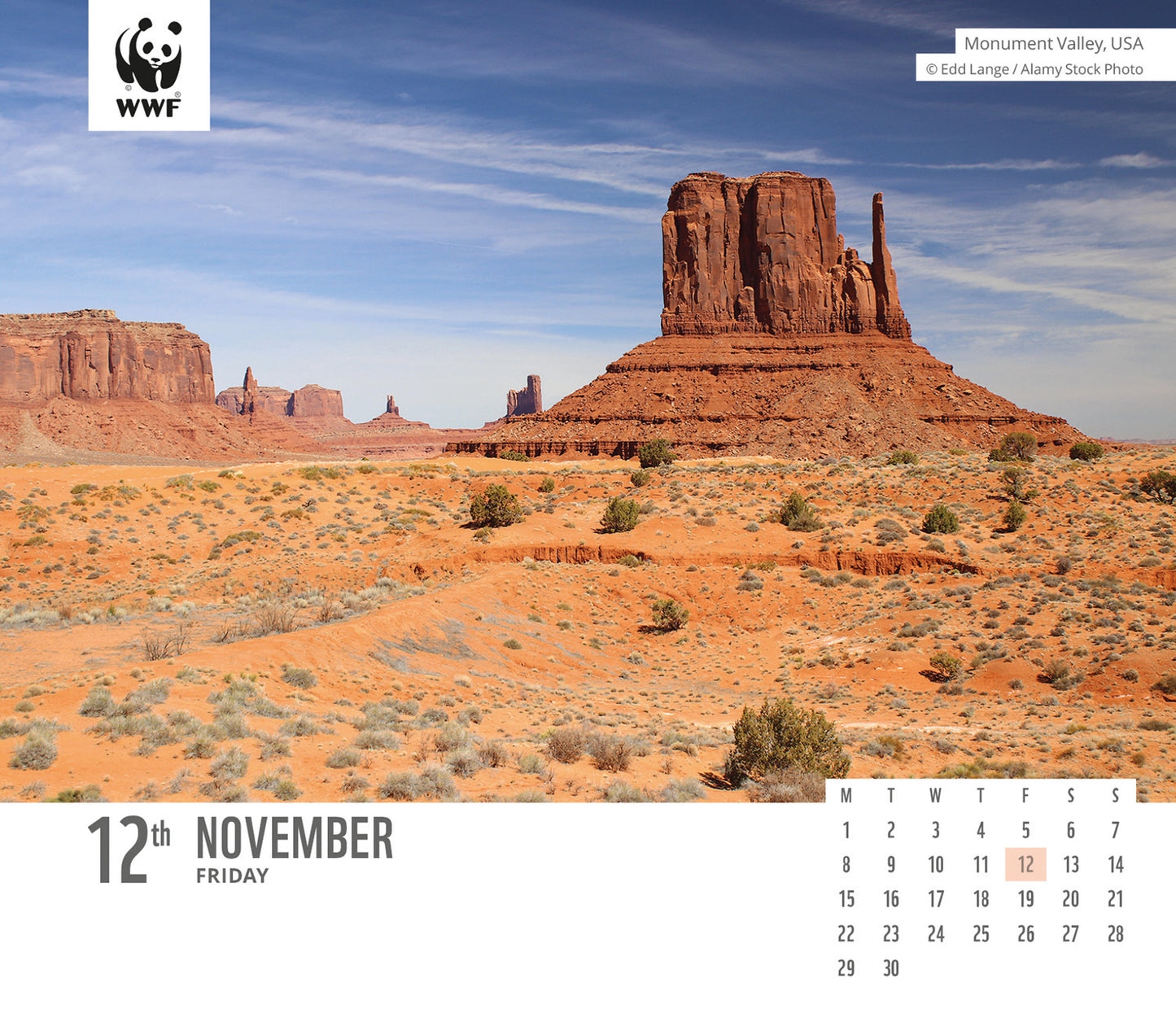 Natural World WWF Box Calendar 2027