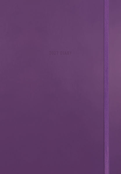 Fashion Diary Purple Soft Touch A5 Diary 2027