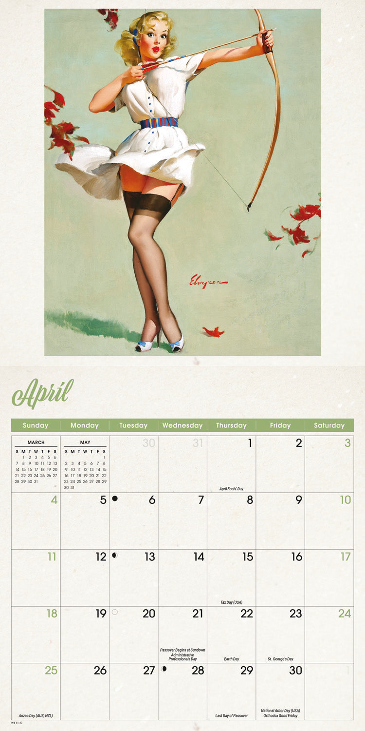 Pin Up Girls Mini Calendar 2027