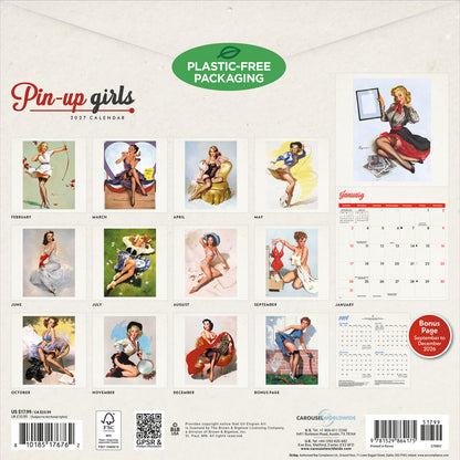 Pin Up Girls Wall Calendar 2027