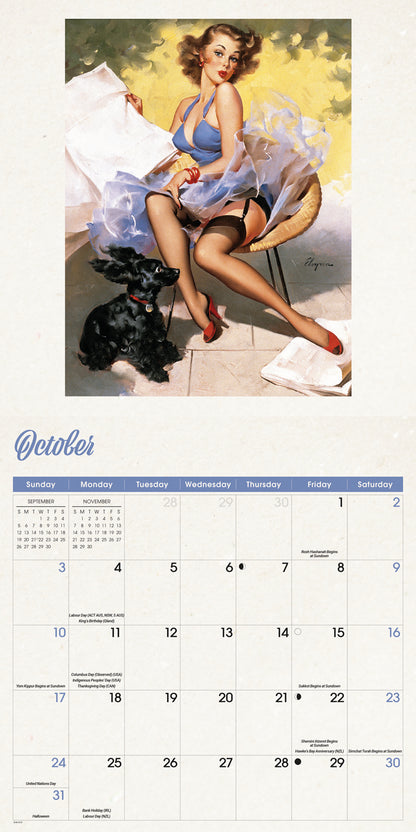 Pin Up Girls Wall Calendar 2027