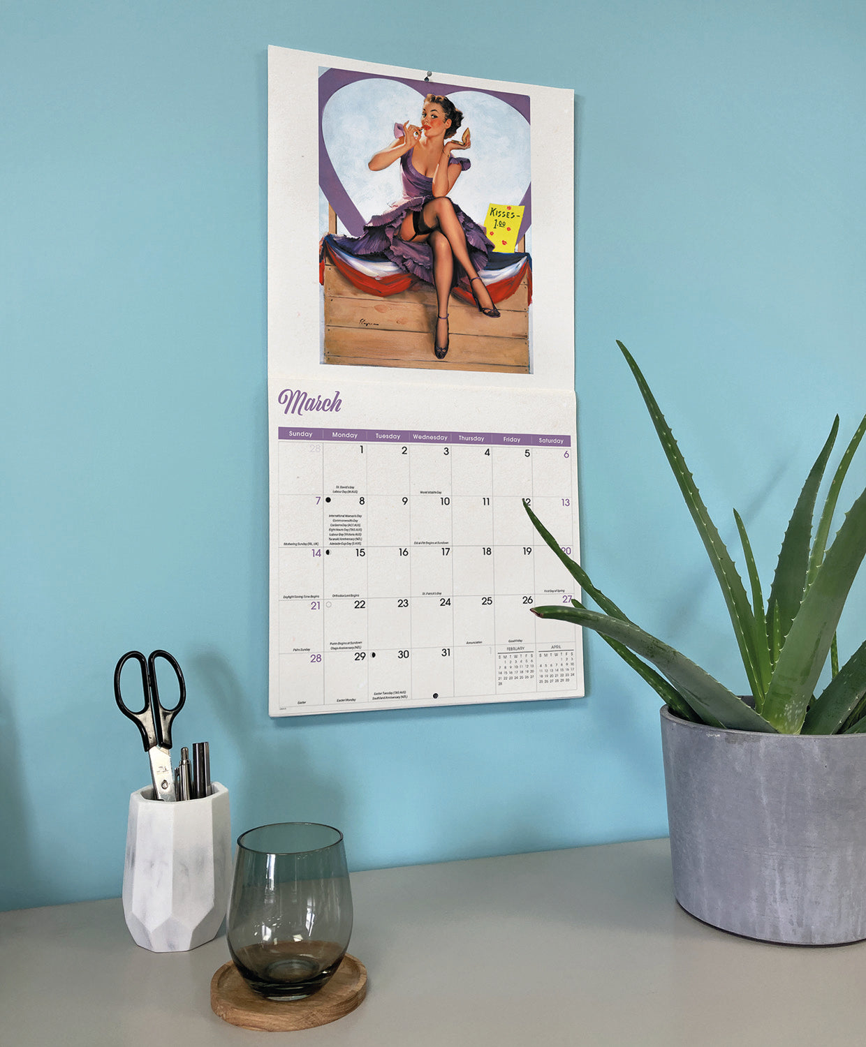 Pin Up Girls Wall Calendar 2027