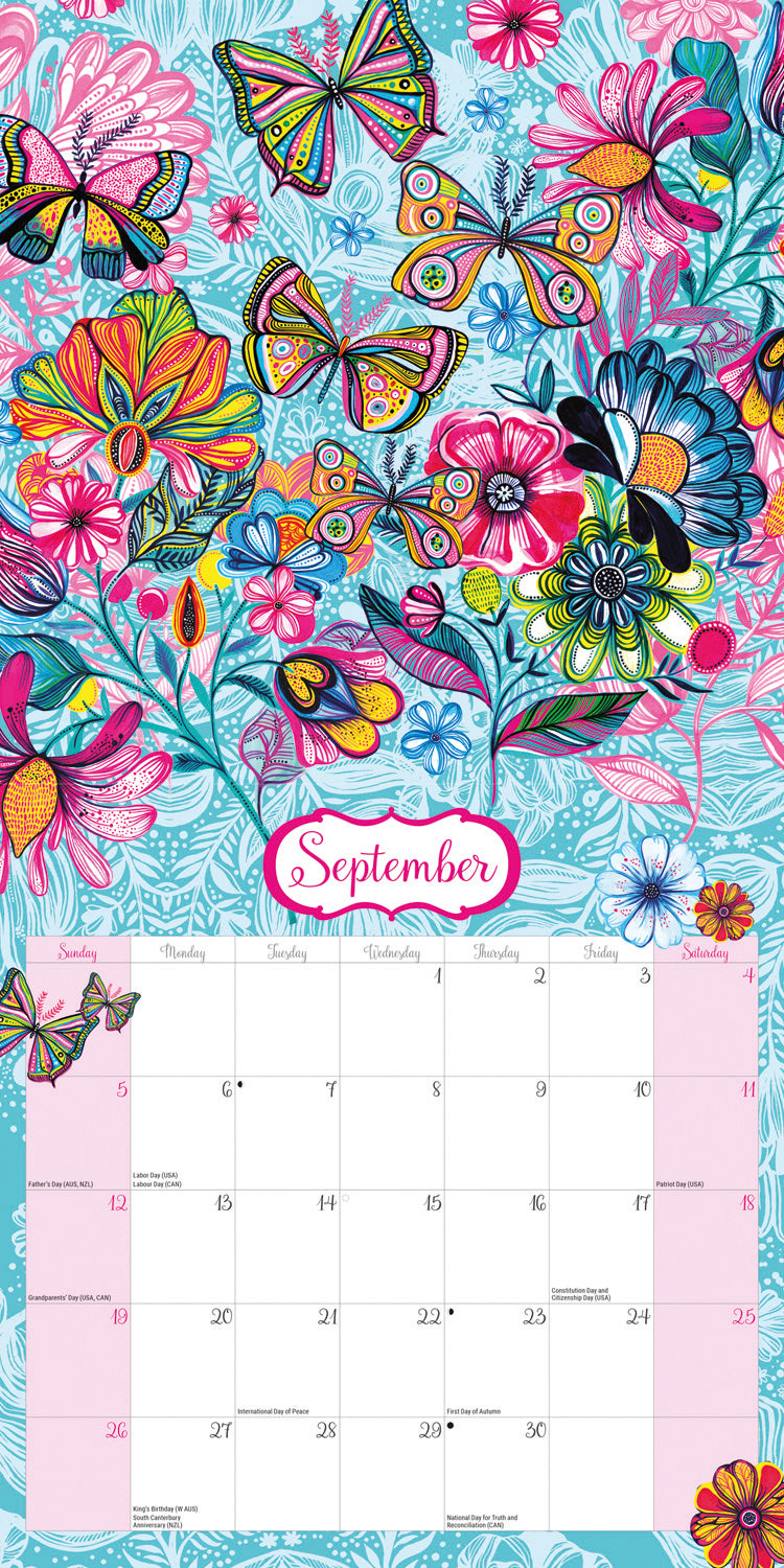 Car Pintos Wall Calendar 2027