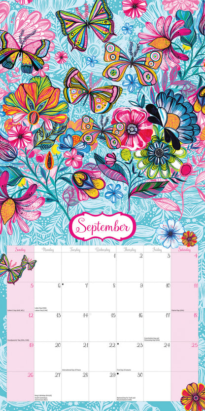 Car Pintos Wall Calendar 2027