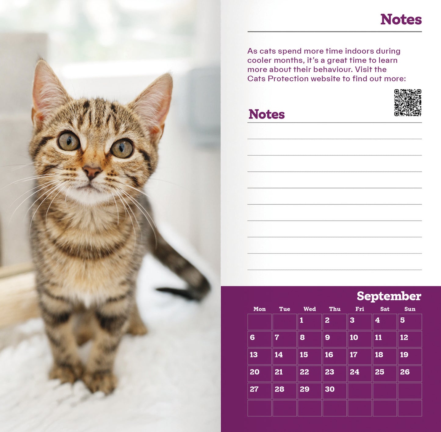 Cats Protection Slim Diary 2027