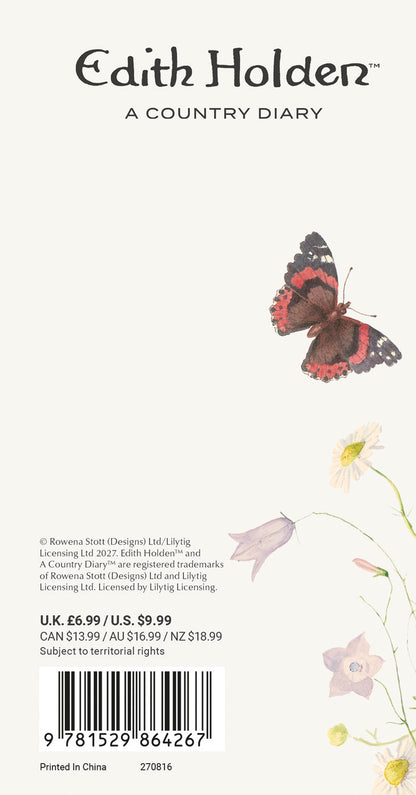 Country Diary, Edith Holden Slim Diary 2027