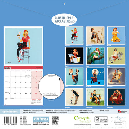 Pin Ups Wall Calendar 2027
