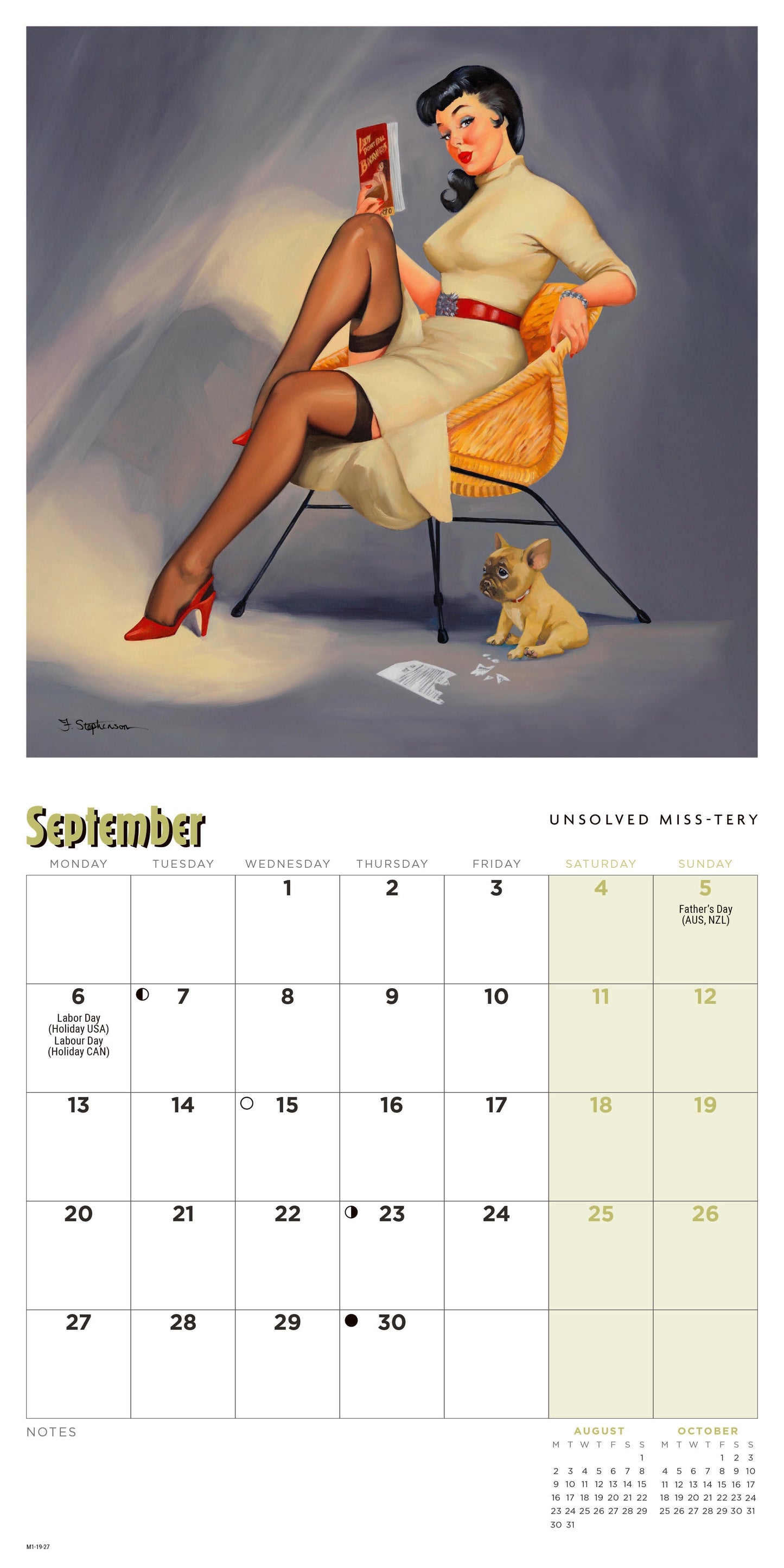 Pin Ups Mini Calendar 2027