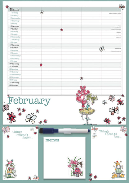Tracey Russell Planner A3 Calendar 2027