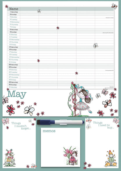 Tracey Russell Planner A3 Calendar 2027