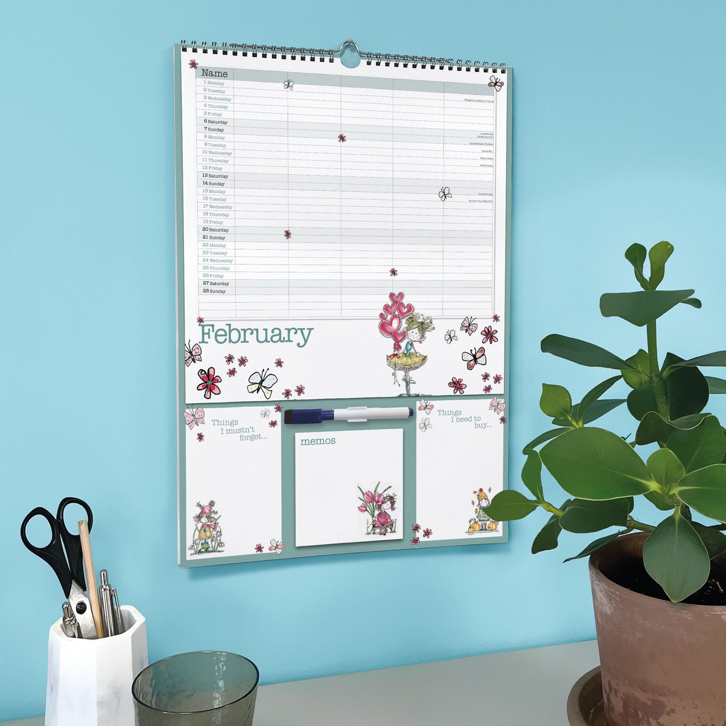 Tracey Russell Planner A3 Calendar 2027