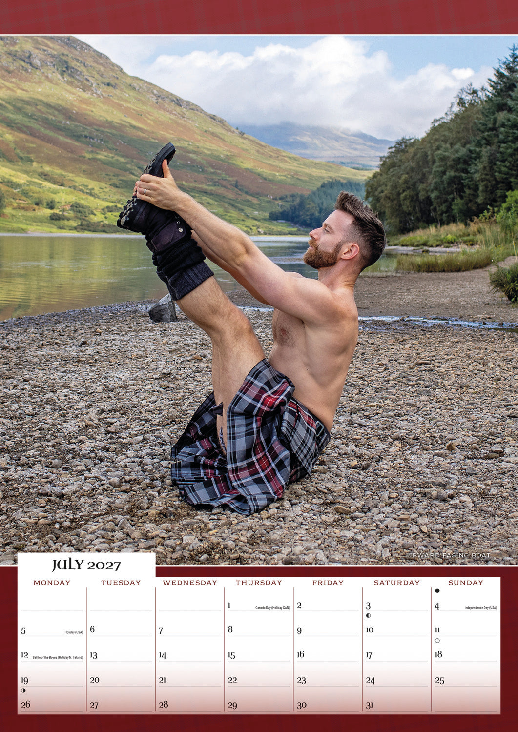 Kilted Yoga A3 Calendar 2027