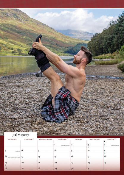 Kilted Yoga A3 Calendar 2027
