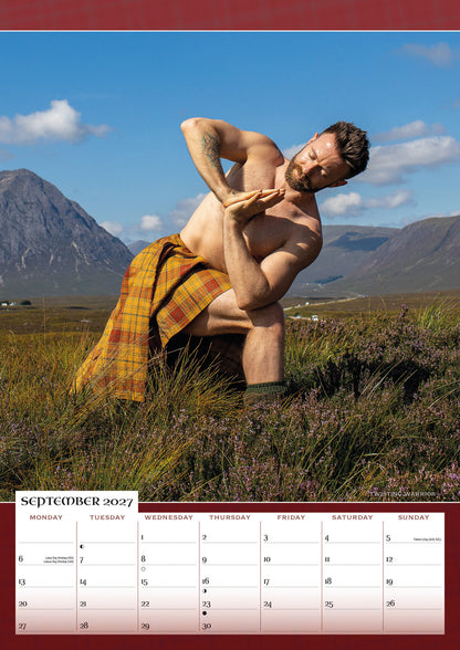 Kilted Yoga A3 Calendar 2027