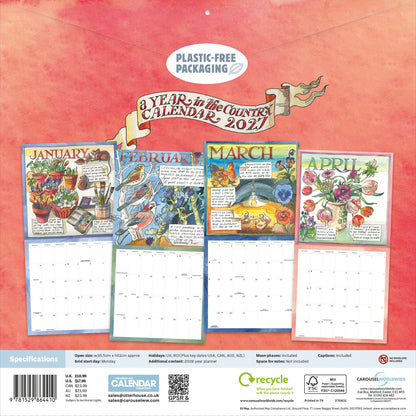 Matthew Rice, A Year in the Country Wall Calendar 2027