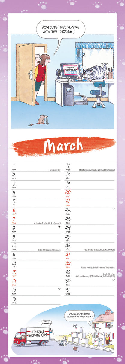 9 Lives Slim Calendar 2027