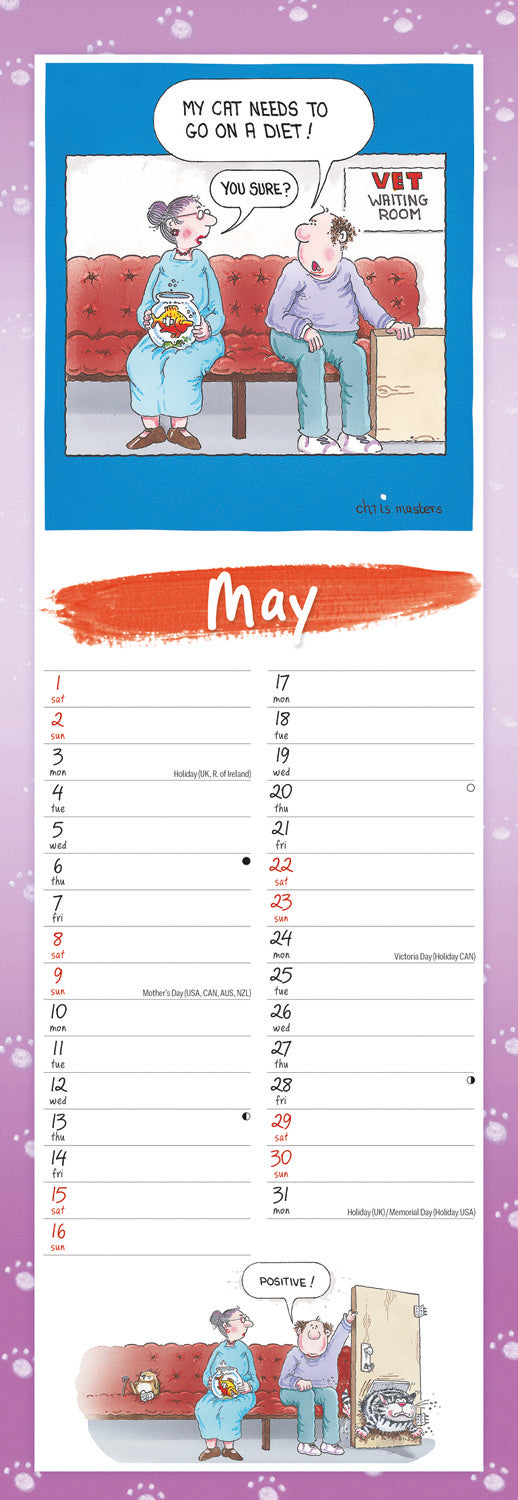 9 Lives Slim Calendar 2027